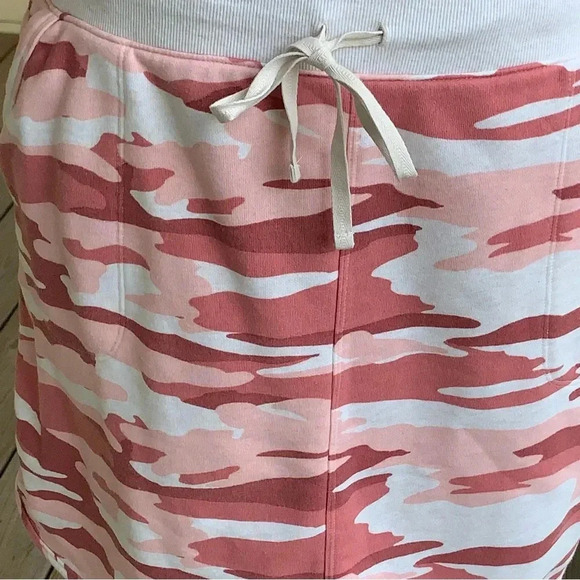 Talbots Camo Classic French Terry Skirt XL Pink Athleisure Fleece Athletic - Picture 6 of 10